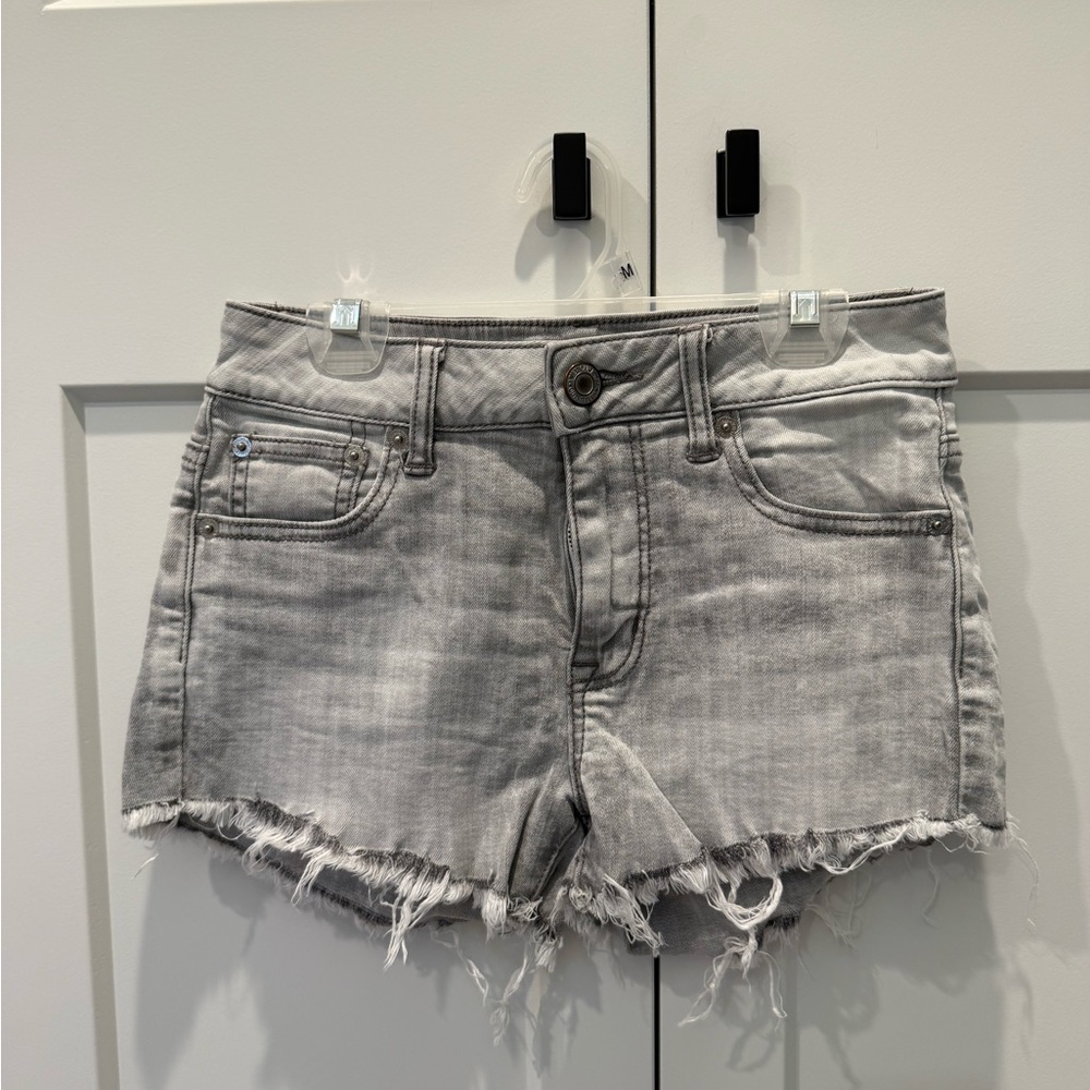 American Eagle Outfitters Light Gray Jean Shorts